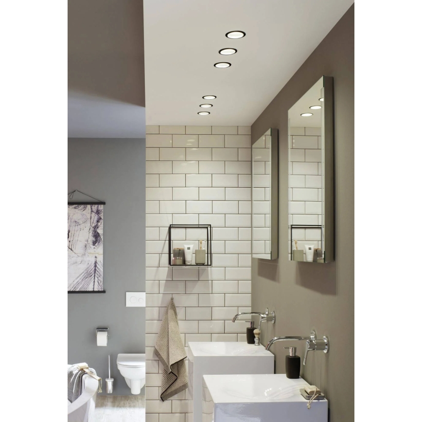 Paulmann 93408 - SET 3xLED/6,5W IP44 Himmennettävä upotettava kylpyhuonevalo COLE 230V