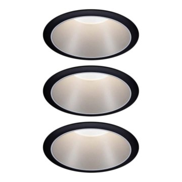 Paulmann 93408 - SET 3xLED/6,5W IP44 Himmennettävä upotettava kylpyhuonevalo COLE 230V