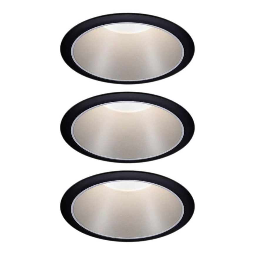 Paulmann 93408 - SET 3xLED/6,5W IP44 Himmennettävä upotettava kylpyhuonevalo COLE 230V