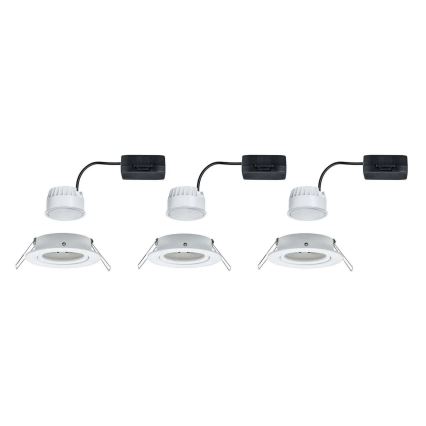 Paulmann 93449 - SETTI 3xLED/6,5W IP23 Kylpyhuoneen upotettu valo NOVA 230V