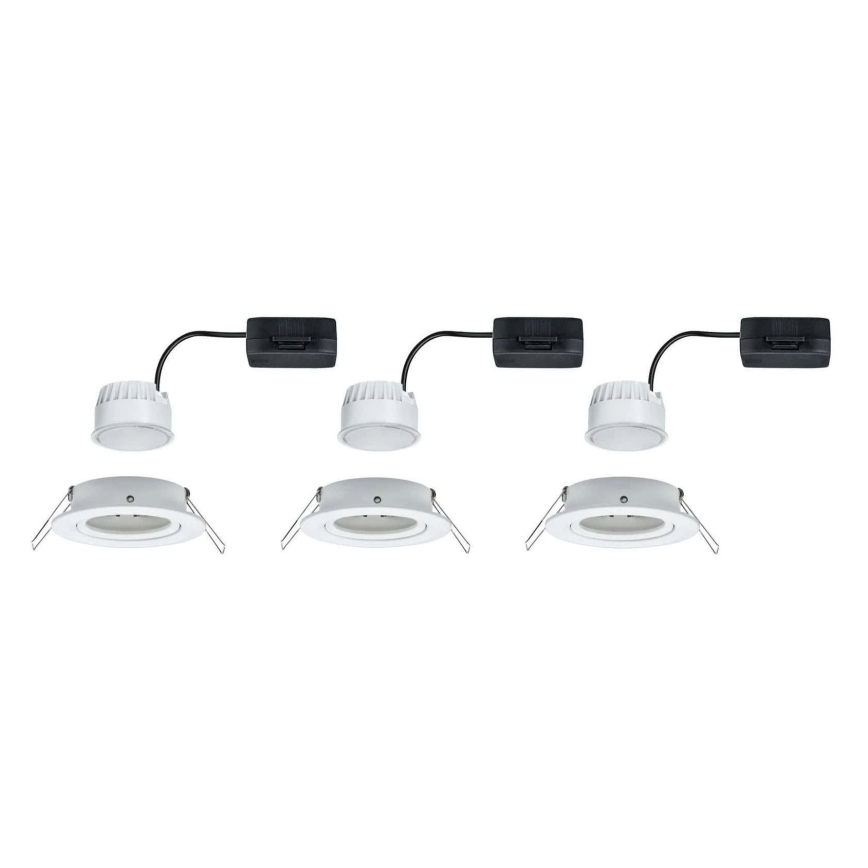 Paulmann 93449 - SETTI 3xLED/6,5W IP23 Kylpyhuoneen upotettu valo NOVA 230V