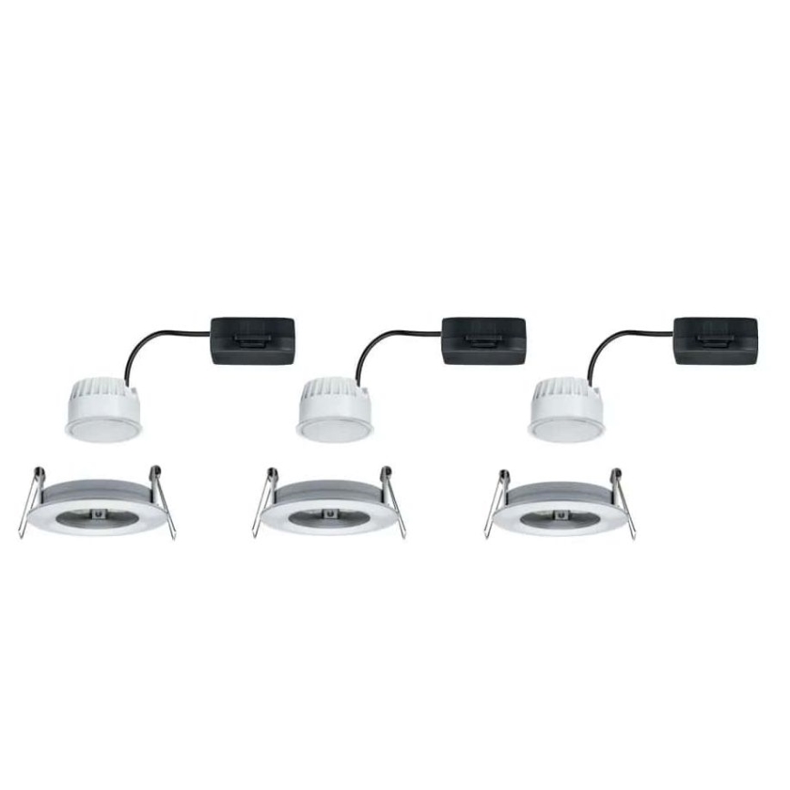 Paulmann 93462 - SETTI 3xLED/6W IP44 Kylpyhuoneen upotettu valo NOVA 230V