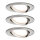Paulmann 93483 - SET 3xLED/6,5W IP23 Himmennettävä upotettava kylpyhuonevalo NOVA 230V