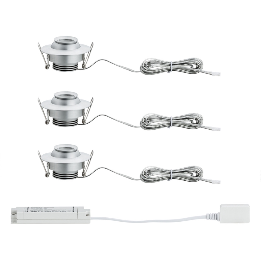 Paulmann 93579 - SETTI 3xLED/3,8W Upotettu valo PREMIUM 230V