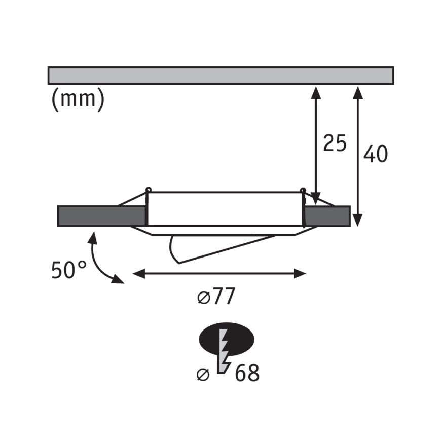 Paulmann 93579 - SETTI 3xLED/3,8W Upotettu valo PREMIUM 230V