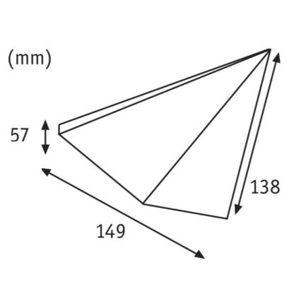 Paulmann 93584 - SETTI 2xLED/6,2W IP44 Huonekalujen valaistus KITE 230V