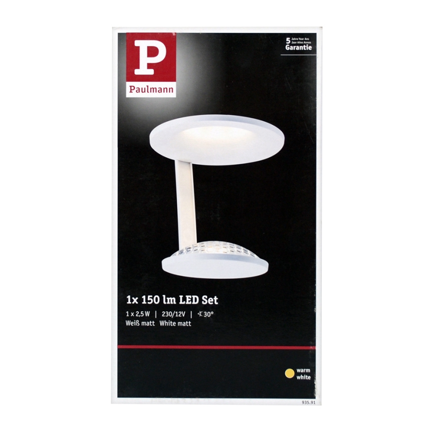 Paulmann 93591 - LED/2,5W Kattovalo GLINT 230V