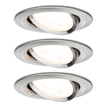 Paulmann 93652 - SETTI 3x LED GU10/6,1W IP23 Kylpyhuoneen upotettu valo 230V