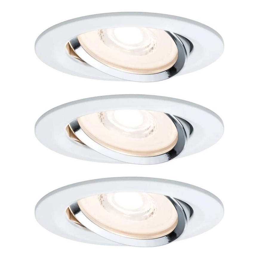 Paulmann 93942 - SETTI 3xLED/6,8W IP23 Himmennettävä kylpyhuoneen kattovalaisin COIN 230V