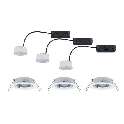 Paulmann 93942 - SETTI 3xLED/6,8W IP23 Himmennettävä kylpyhuoneen kattovalaisin COIN 230V