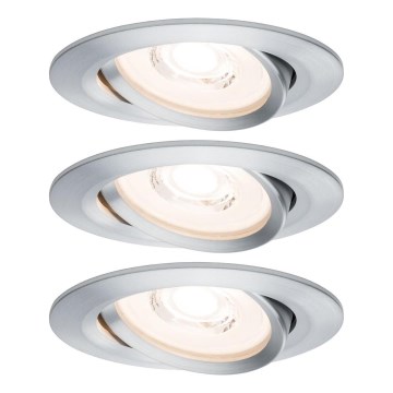 Paulmann 93943 - SETTI 3xLED/6,8W IP23 Himmennettävä kylpyhuoneen uppovalaisin COIN 230V