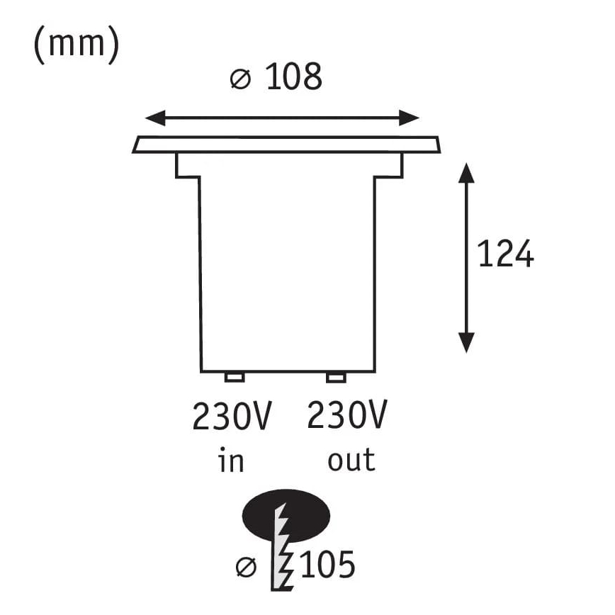 Paulmann 93992 - LED GU10/3,5W IP67 Ripustettava kattovalaisin ulkona SPECIAL 230V