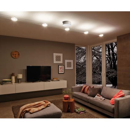Paulmann 94090 - LED/4W Kohdevalaisin lankajärjestelmään DISC 12V valkoinen