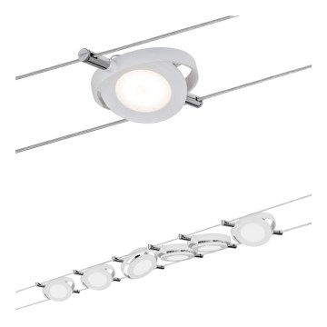 Paulmann 94106 - SETTI 6xLED/4W Kohdevalo johtosysteemiin ROUNDMAC 230V valkoinen