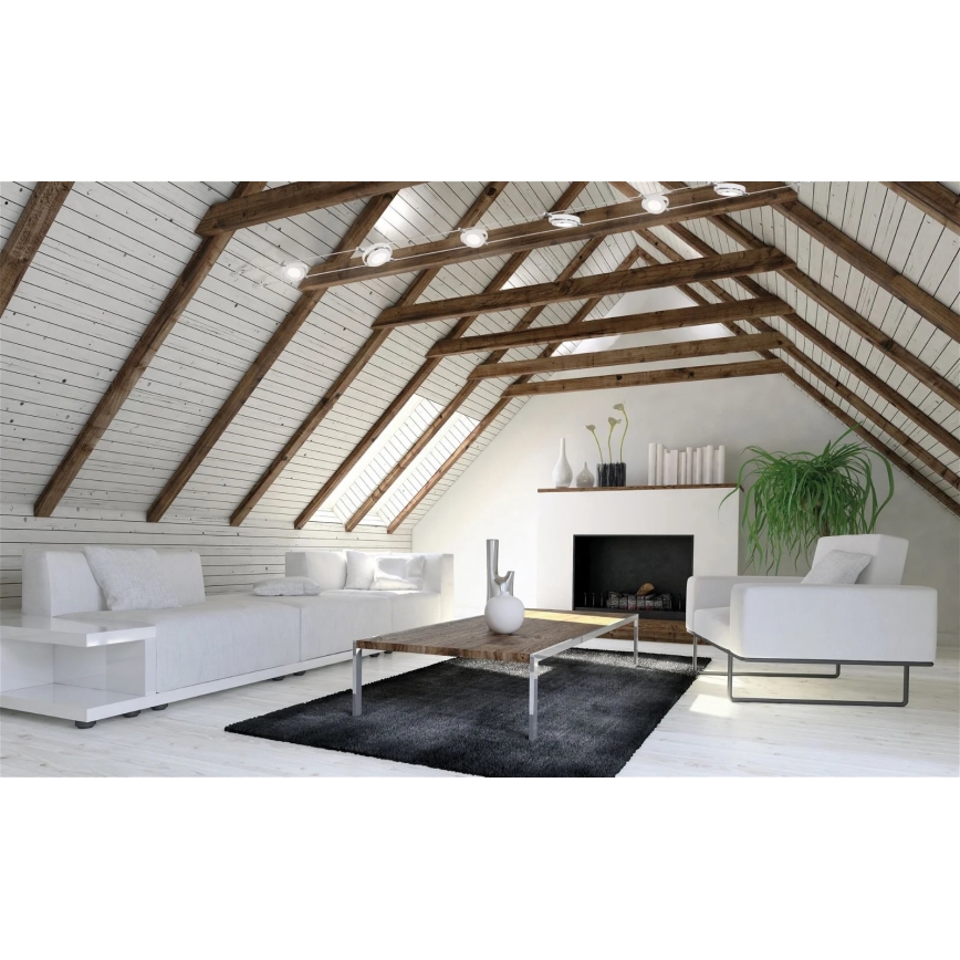 Paulmann 94106 - SETTI 6xLED/4W Kohdevalo johtosysteemiin ROUNDMAC 230V valkoinen