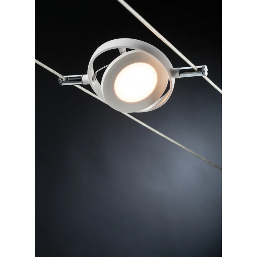 Paulmann 94106 - SETTI 6xLED/4W Kohdevalo johtosysteemiin ROUNDMAC 230V valkoinen