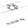Paulmann 94107 - Sarja 4xLED/4,3W kohdevalaisimia lankajärjestelmään MAC 230V mattakromi