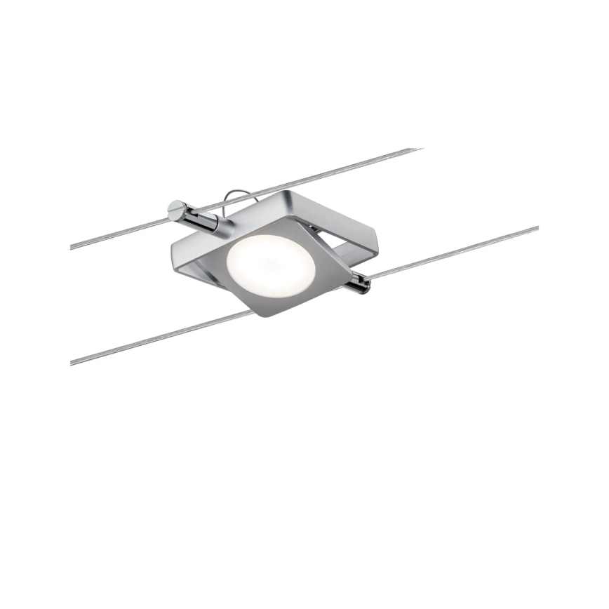 Paulmann 94107 - Sarja 4xLED/4,3W kohdevalaisimia lankajärjestelmään MAC 230V mattakromi