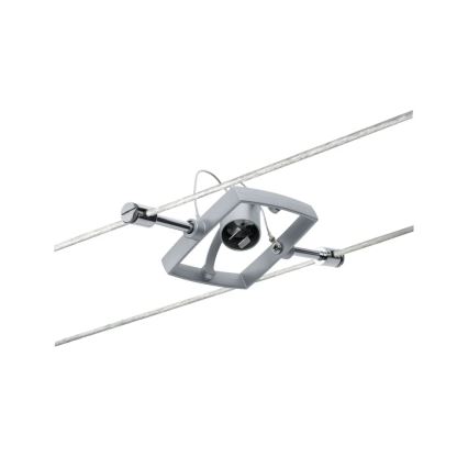 Paulmann 94132 - 1xGU5,3/10W Kohdevalo kiskojärjestelmään MAC 12V mattakromi