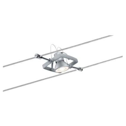 Paulmann 94133 - SETTI 5xGU5,3/10W Kohdevalo johtosysteemiin MAC 230V mattakromi