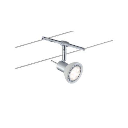 Paulmann 94136 - SETTI 5xGU5,3/10W Kohdevalo kiskojärjestelmään SHEELA 230V kiiltävä kromi