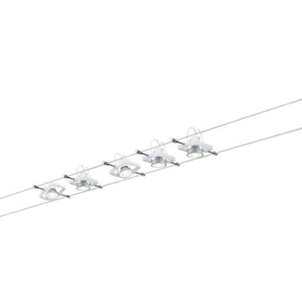 Paulmann 94149 - SARJA 5xGU5,3/10W Kohdevalaisin lankajärjestelmään TECH 230V valkoinen