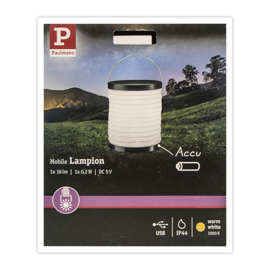 Paulmann 94169 - LED/0,2W IP44 Koristevalo ulkokäyttöön MOBILE 3,7V
