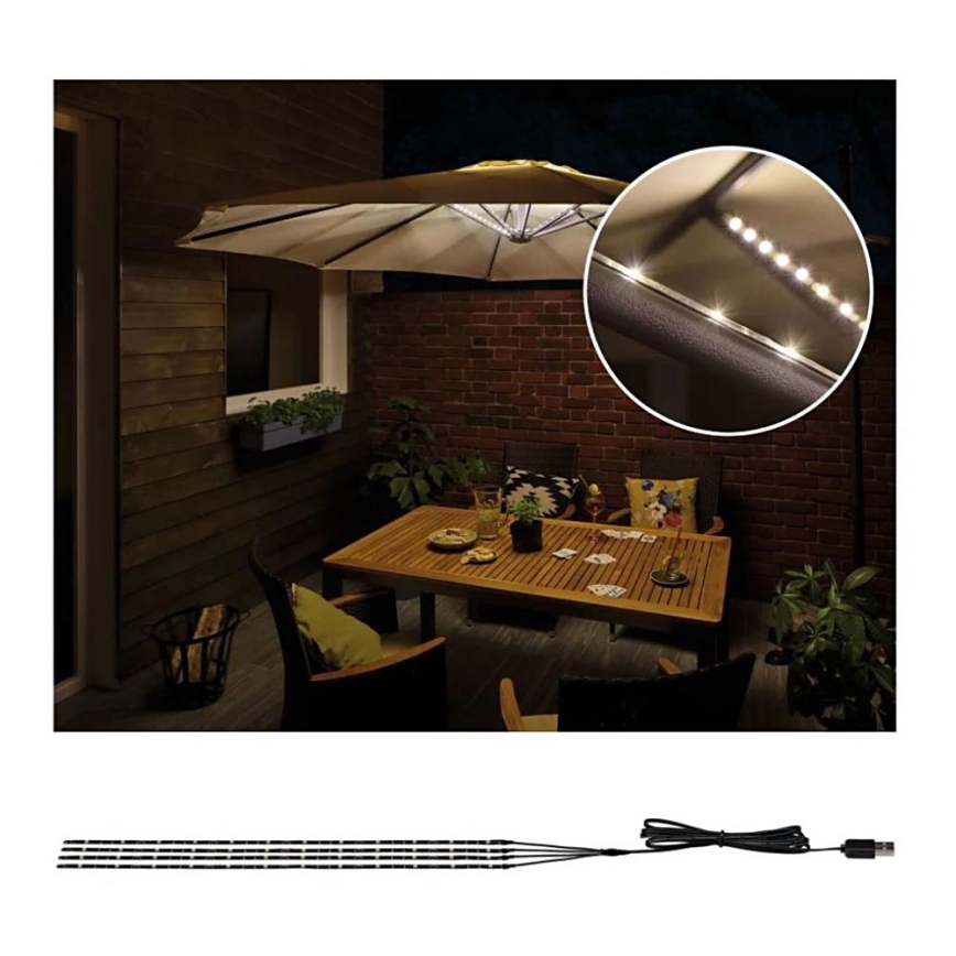 Paulmann 94208 - LED/1,8W Aurinkovarjon valaistus PARASOL 5V/USB