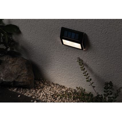 Paulmann 94234 - LED/0,05W IP44 Ulkokäyttöön tarkoitettu aurinkokennovalo DAYTON 1,2V 400 mAh, jossa on sensori