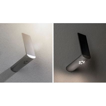 Paulmann 94261 - LED/1,2W IP44 LED-aurinkovalo liiketunnistimella ILIAS 3,7V