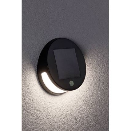 Paulmann 94265 - LED/3W IP44 Ulkoaurinkovalo anturilla HELENA 3,7V