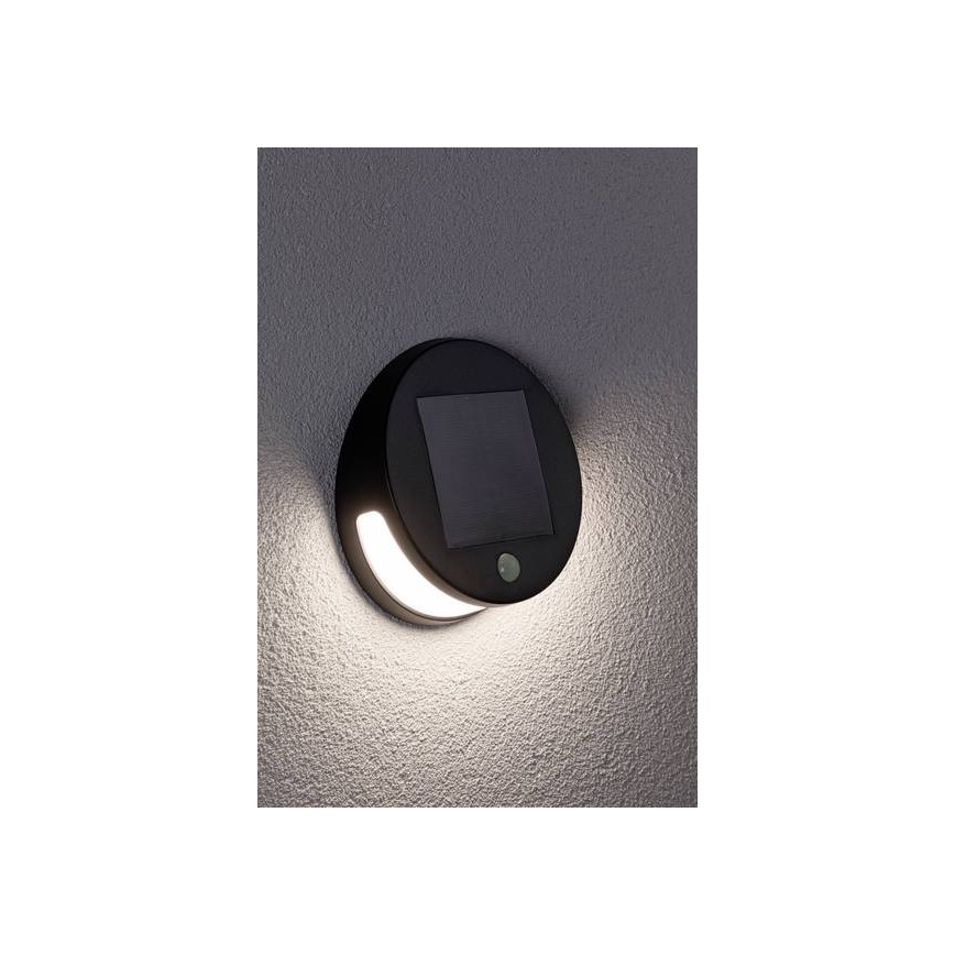 Paulmann 94265 - LED/3W IP44 Ulkoaurinkovalo anturilla HELENA 3,7V