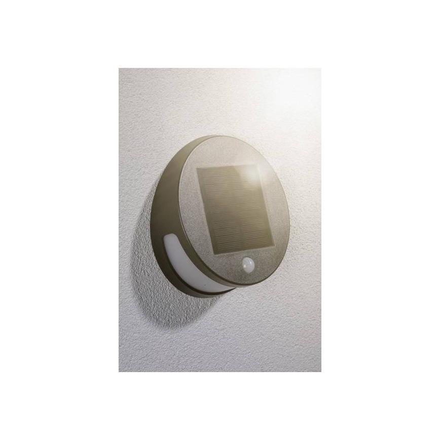 Paulmann 94265 - LED/3W IP44 Ulkoaurinkovalo anturilla HELENA 3,7V
