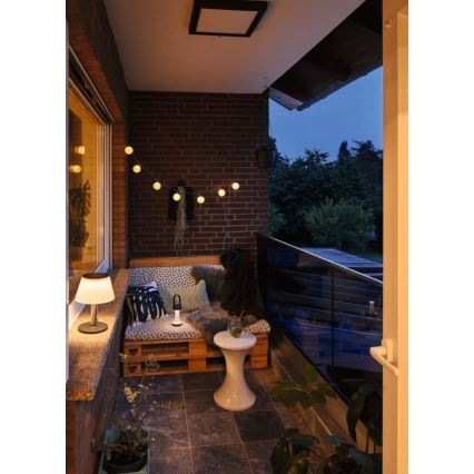 Paulmann 94267 - LED/1,3W IP44 Ulkotila himmennettävä lamppu CUPULINO 5V 2000 mAh