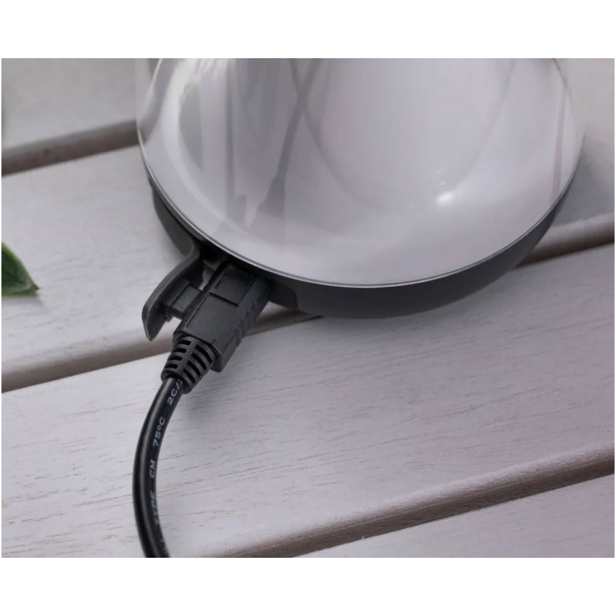 Paulmann 94267 - LED/1,3W IP44 Ulkotila himmennettävä lamppu CUPULINO 5V 2000 mAh