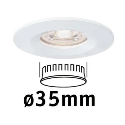 Paulmann 94298 - LED/4W IP44 Kylpyhuoneen upotettu valo COIN 230V