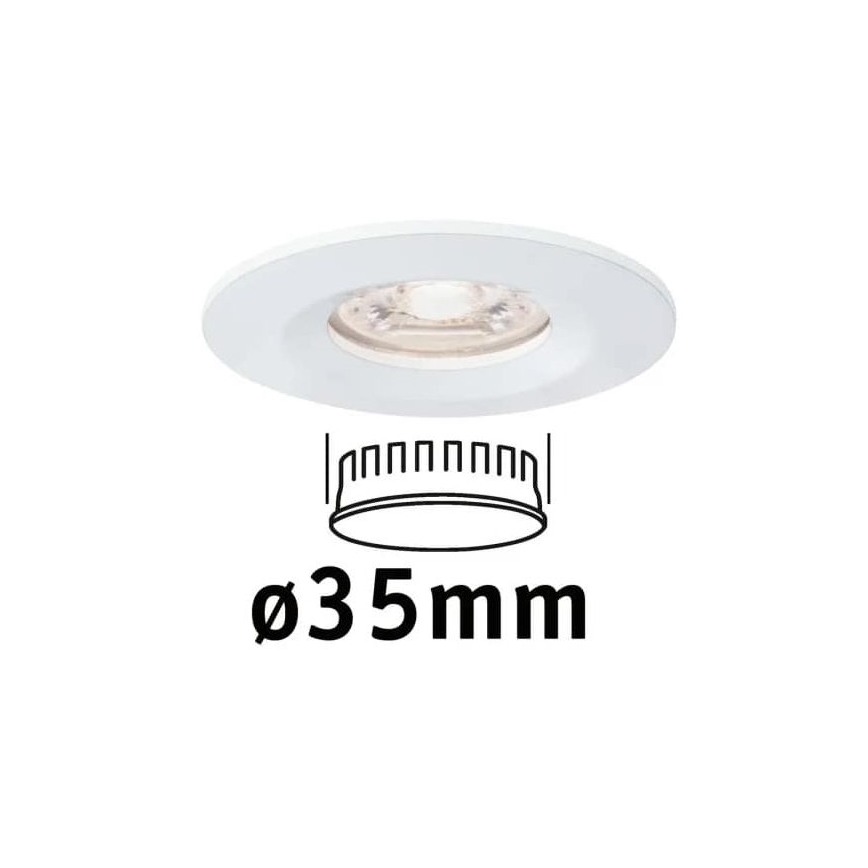 Paulmann 94298 - LED/4W IP44 Kylpyhuoneen upotettu valo COIN 230V