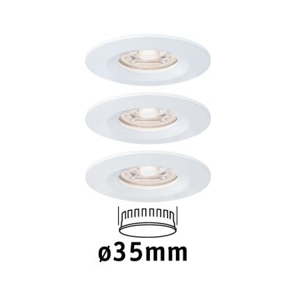 Paulmann 94299 - SETTI 3xLED/4W IP44 Kylpyhuoneen upotettu valo NOVA 230V