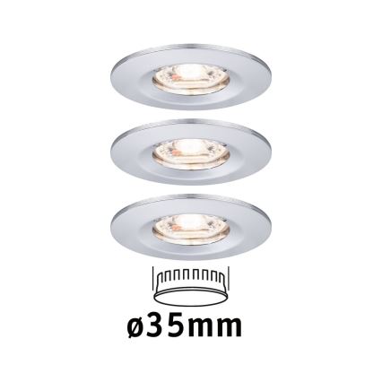 Paulmann 94303 - SETTI 3xLED/4W IP44 Kylpyhuoneen upotettu valo COIN 230V