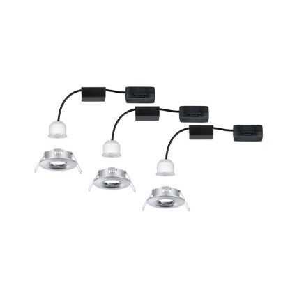 Paulmann 94303 - SETTI 3xLED/4W IP44 Kylpyhuoneen upotettu valo COIN 230V