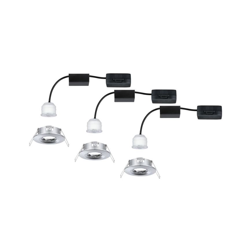 Paulmann 94303 - SETTI 3xLED/4W IP44 Kylpyhuoneen upotettu valo COIN 230V