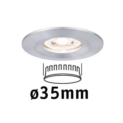 Paulmann 94304 - LED/4W IP44 Kylpyhuoneen upotettu valo COIN 230V