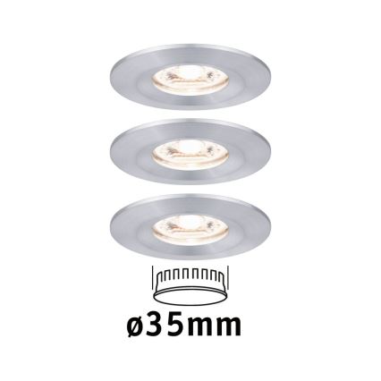 Paulmann 94305 - SETTI 3xLED/4W IP44 Kylpyhuoneen upotettu valo NOVA 230V