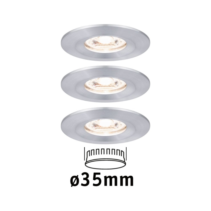 Paulmann 94305 - SETTI 3xLED/4W IP44 Kylpyhuoneen upotettu valo NOVA 230V