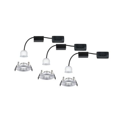 Paulmann 94305 - SETTI 3xLED/4W IP44 Kylpyhuoneen upotettu valo NOVA 230V