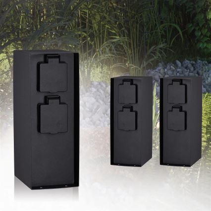 Paulmann 94313 - Ulkokäyttöön tarkoitettu pistorasiasarake RIO 4Z SCHUKO 230V IP44