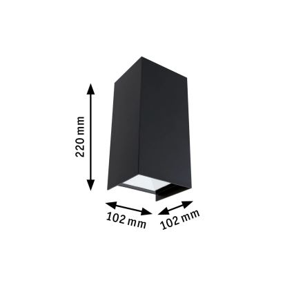 Paulmann 94325 - 2xLED/6,5W IP44 Ulkoseinävalo FLAME 230V