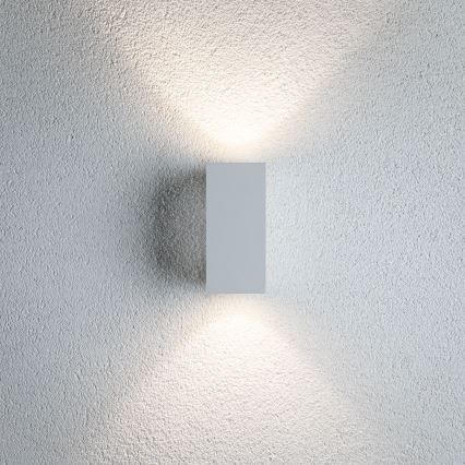 Paulmann 94330 - 2xLED/2,8W IP44 Ulkoseinävalaisin FLAME 230V valkoinen