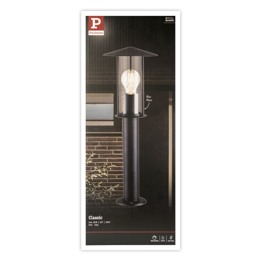 Paulmann 94397 - 1xE27/60W IP44 Ulkovalaisin CLASSIC 230V