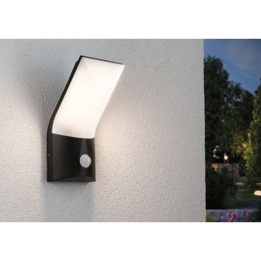 Paulmann 94402 - LED/10W IP44 Ulkovalo anturilla ADYA 230V